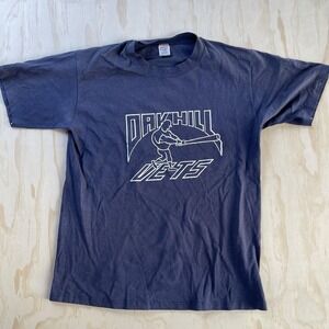 Vintage Jerzees By Russell Oakhill Jets Shirt Mens Large Baseball Tee T-Shirt